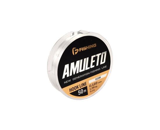 Леска F-FISHING Amuleto Hook Line Clear 50м 0,122мм 1,39кг 3,1lb