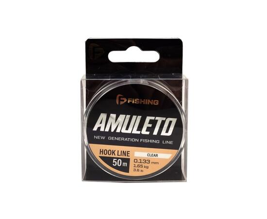 Леска F-FISHING Amuleto Hook Line Clear 50м 0,133мм 1,65кг 3,6lb