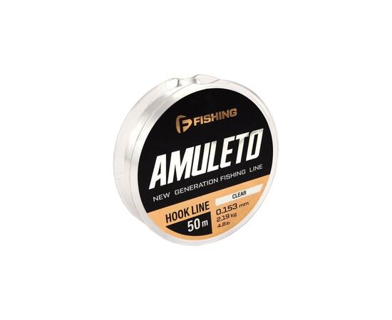 Леска F-FISHING Amuleto Hook Line Clear 50м 0,153мм 2,19кг 4,8lb