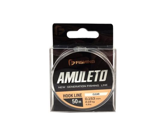 Леска F-FISHING Amuleto Hook Line Clear 50м 0,153мм 2,19кг 4,8lb