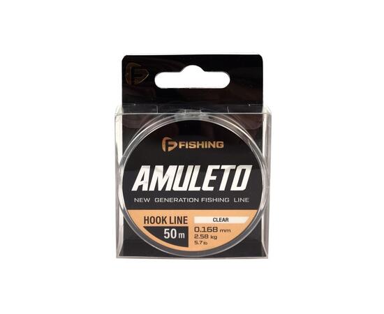 Леска F-FISHING Amuleto Hook Line Clear 50м 0,168мм 2,58кг 5,7lb