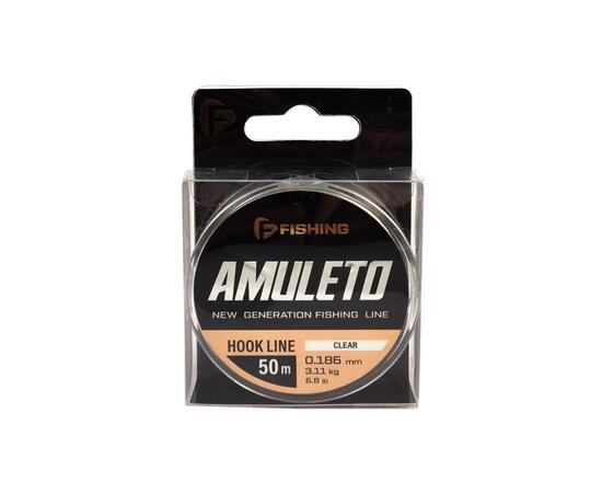 Леска F-FISHING Amuleto Hook Line Clear 50м 0,186мм 3,11кг 6,8lb