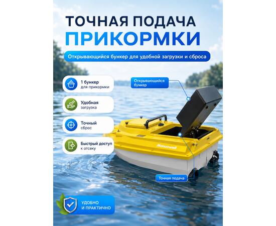 Прикормочный кораблик Manuowell X7 GPS