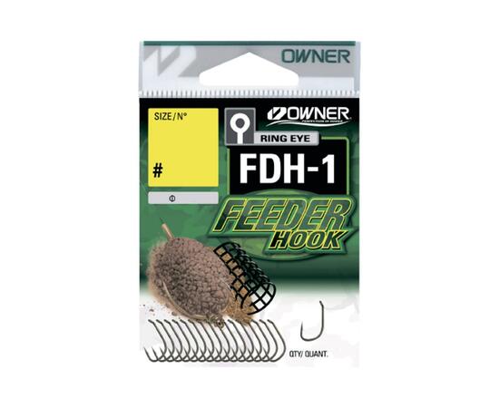 Крючок OWNER Feeder Hook FDH-1 brown №10 17шт (УШКО)