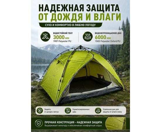 Туристическая 3-х местная палатка NORFIN TENCH 3 NF-10402