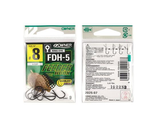 Крючок OWNER Feeder Hook FDH-5 BC №8 9шт  (УШКО)