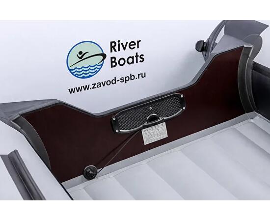 Надувная лодка RiverBoats RB 390 НДНД (черно-тиффани)