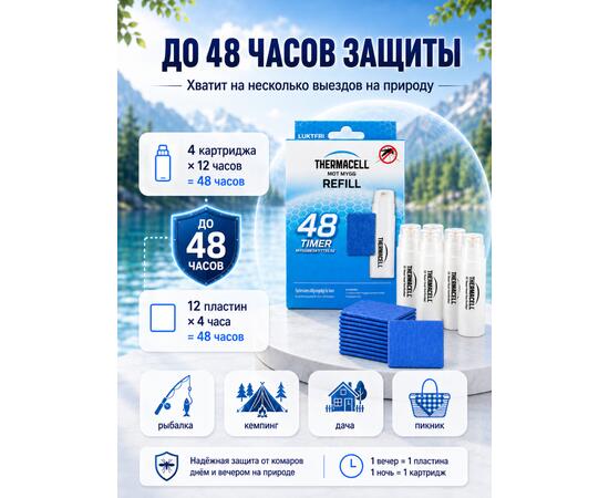 ​Набор расходных картриджей Thermacell Refills (4 картриджа + 12 пластин)​
