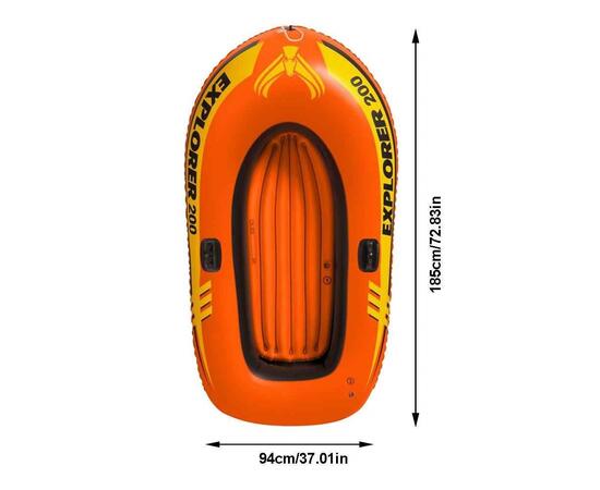 58330 Надувная лодка Intex Explorer 200 двухместная, 185х94х41 см, от 6 лет, до 95 кг