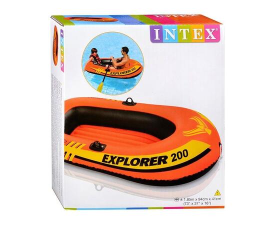 58330 Надувная лодка Intex Explorer 200 двухместная, 185х94х41 см, от 6 лет, до 95 кг