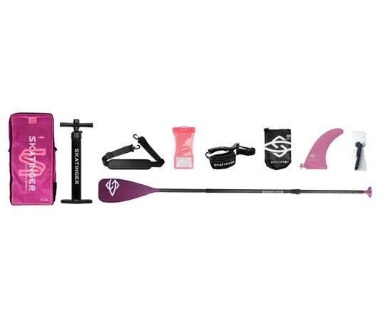 Сапборд Skatinger Leafy Expedition Pink Base