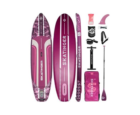 Сапборд Skatinger Leafy Expedition Pink Base