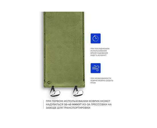 Коврик туристический RSP Velour 75 оливково-зеленый
