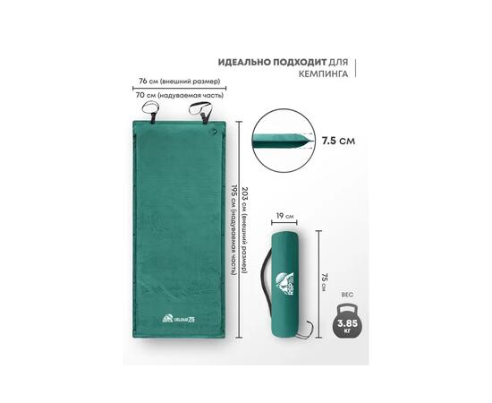 Коврик туристический RSP Velour 75 зеленый