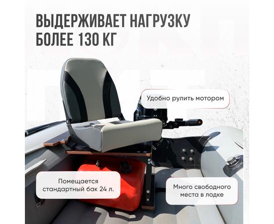Кресло Кокпит Pro Black с рамой НДНД, сталь, винил, серый комби, черная стойка