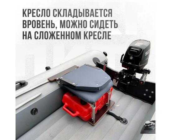 Кресло Кокпит Lite с рамой НДНД, нерж., оксфорд, серый