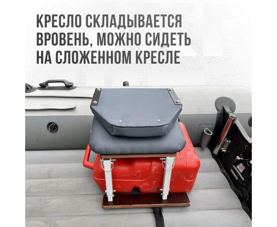 Кресло Кокпит Lite с рамой НДНД, оксфорд, сталь, серый