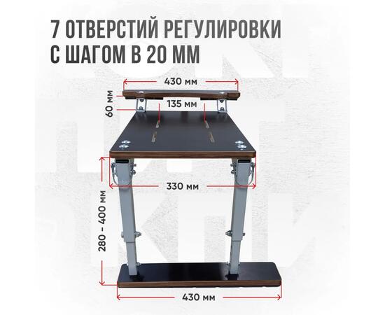 Кресло Кокпит Pro с рамой НДНД, нерж., винил, оранжевый-черный