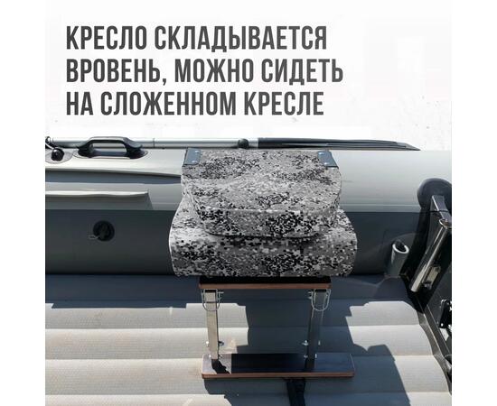 Кресло Кокпит Pro с рамой НДНД, нерж., оксфорд, камуфляж (цифра серая)