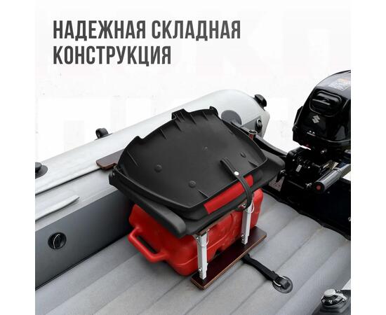 Кресло Кокпит Folding с рамой НДНД, нерж., винил, красный-черный