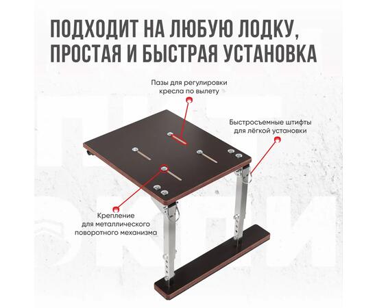 Кресло Кокпит Lite с рамой, нерж., винил, синий