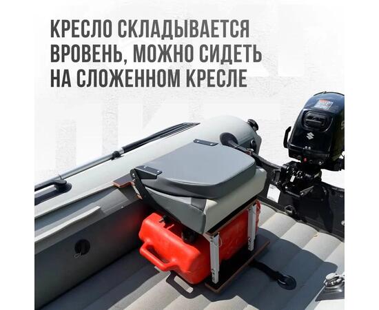 Кресло Кокпит Pro, винил, серый комби