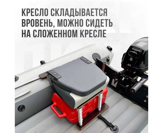 Кресло Кокпит Pro, винил, светло-серый/серый