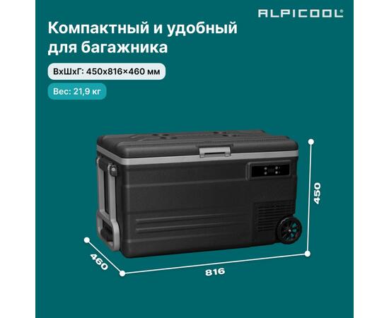 Автохолодильник Alpicool U75 (12/24)