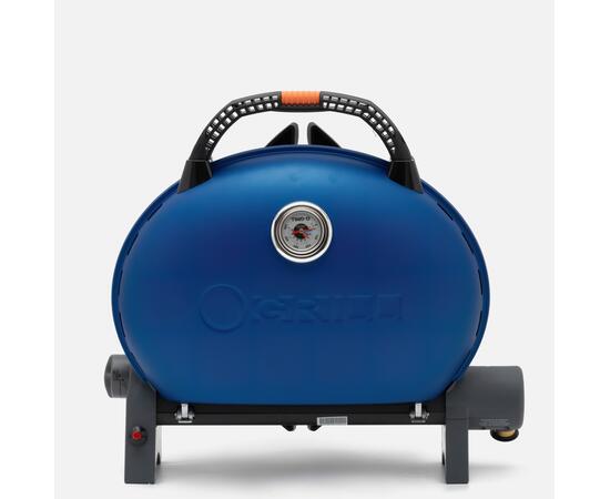 Портативный газовый гриль O-GRILL500 MT синий (в комплекте адаптер тип А) - с термометром