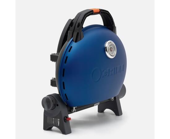 Портативный газовый гриль O-GRILL500 MT синий (в комплекте адаптер тип А) - с термометром