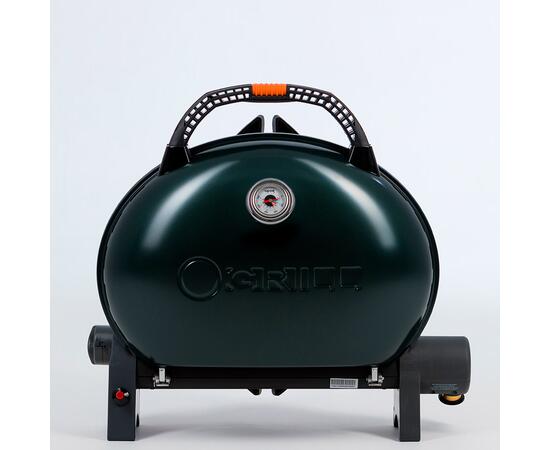 Портативный газовый гриль O-GRILL500 MT зеленый (в комплекте адаптер тип А) - с термометром