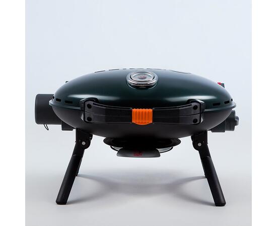 Портативный газовый гриль O-GRILL500 MT зеленый (в комплекте адаптер тип А) - с термометром