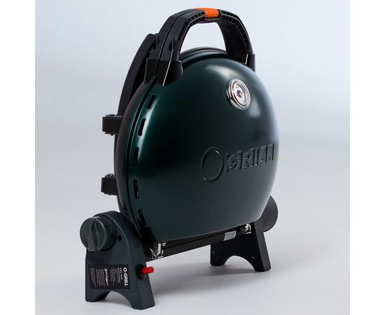 Портативный газовый гриль O-GRILL500 MT зеленый (в комплекте адаптер тип А) - с термометром