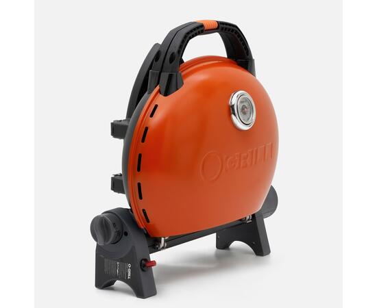 Портативный газовый гриль O-GRILL500 MT оранжевый (в комплекте адаптер тип А) - с термометром