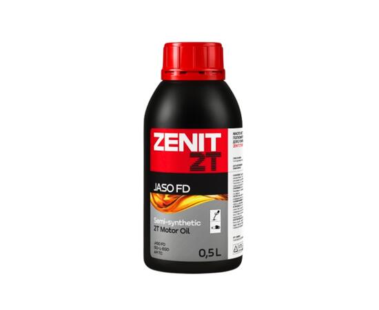 Масло моторное полусинтетическое для 2-тактных двигателей ZENIT 2T JASO FD, 0,5 л