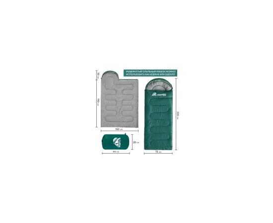 Спальный мешок RSP SLEEP 350 зеленый, левая молния