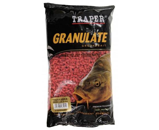 Прикормка Traper (Трапер) 1 кг GRANULAT 5mm Клубника