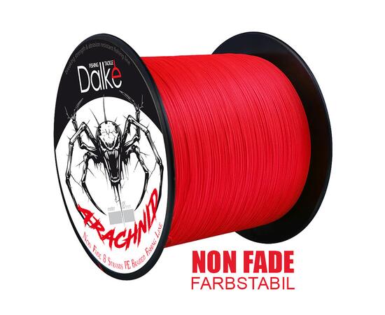 Плетеный шнур Dalke Fishing Arachnid красный 0,55 мм 56,8 кг 500 м