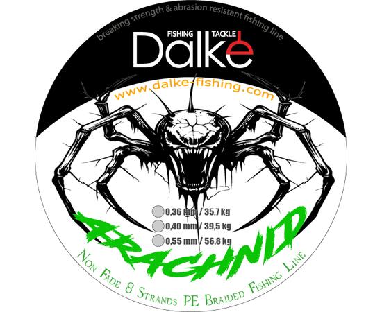 Плетеный шнур Dalke Fishing Arachnid зеленый 0,36 мм 35,7 кг 300 м
