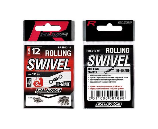 Вертлюг RUZZA Rolling Swivel Black №12  