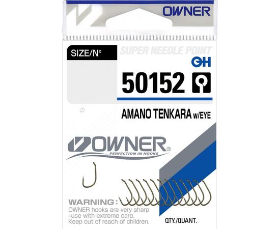 Крючок OWNER Amano Tenkara w/eye brown №10 13шт