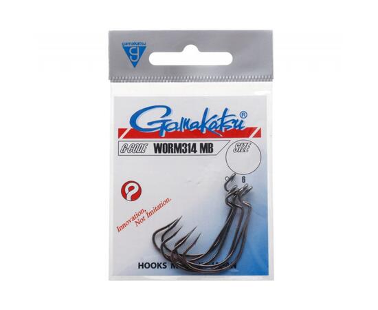 Крючок GAMAKATSU Worm 314 MB №3/0 5шт