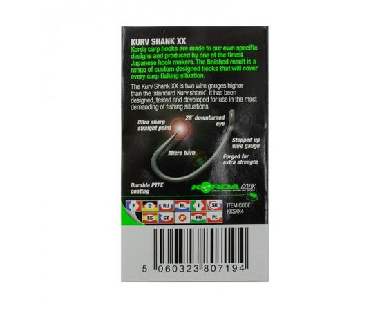 Крючок KORDA Kurv Shank-XX №4