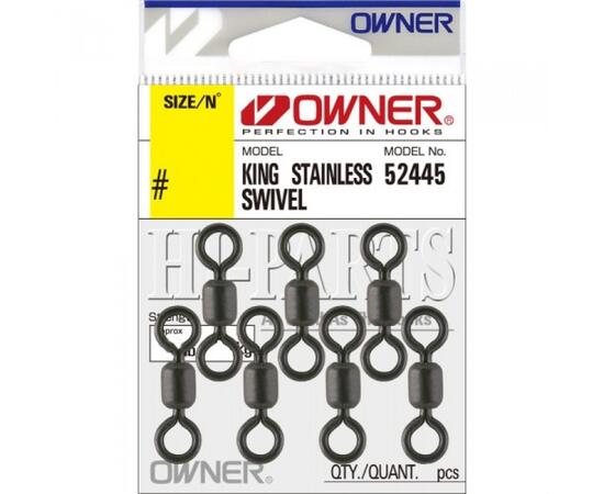 Вертлюг OWNER  King Stainless Swivel black №3 10шт