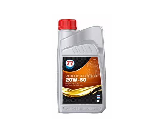 Масло моторное минеральное 77 Lubricants Motorcycle Oil 4T 20W-50, 1л