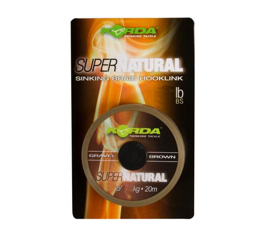 Поводковый материал KORDA Super Natural Gravel Brown 25lb 20м