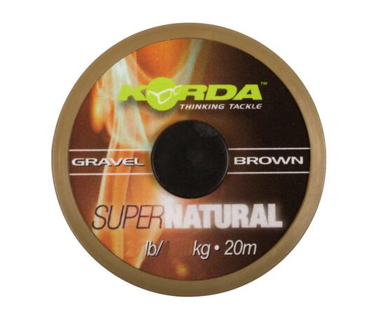 Поводковый материал KORDA Super Natural Gravel Brown 25lb 20м