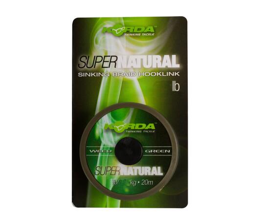 Поводковый материал KORDA Super Natural Weedy Green 18lb 20м