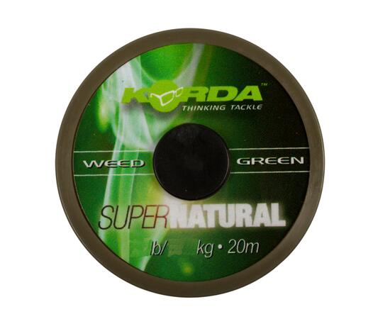 Поводковый материал KORDA Super Natural Weedy Green 18lb 20м