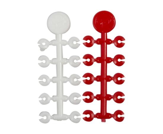 Стопор для бойлов KORDA Floss Caps White/Red